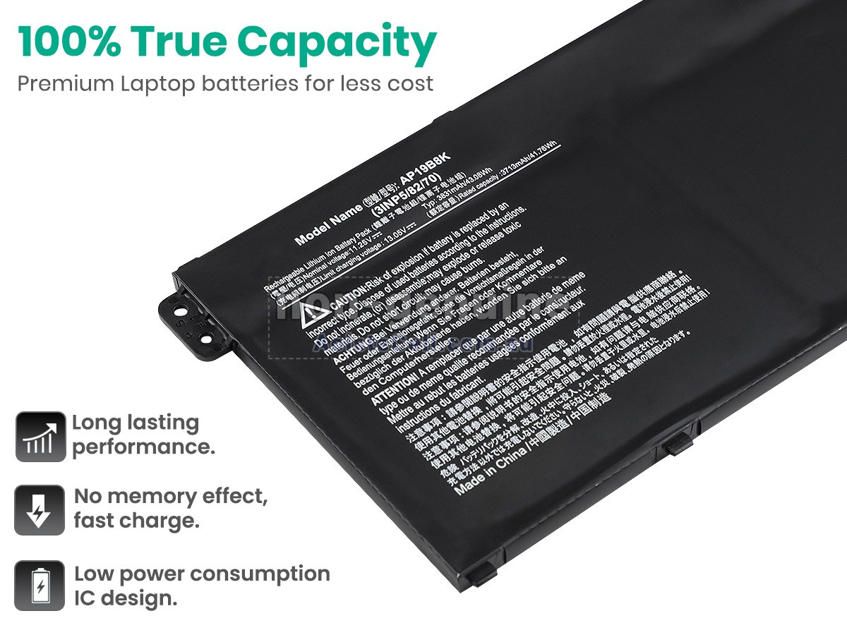 Replacement Acer Aspire 3 A315-58G-59D9 battery