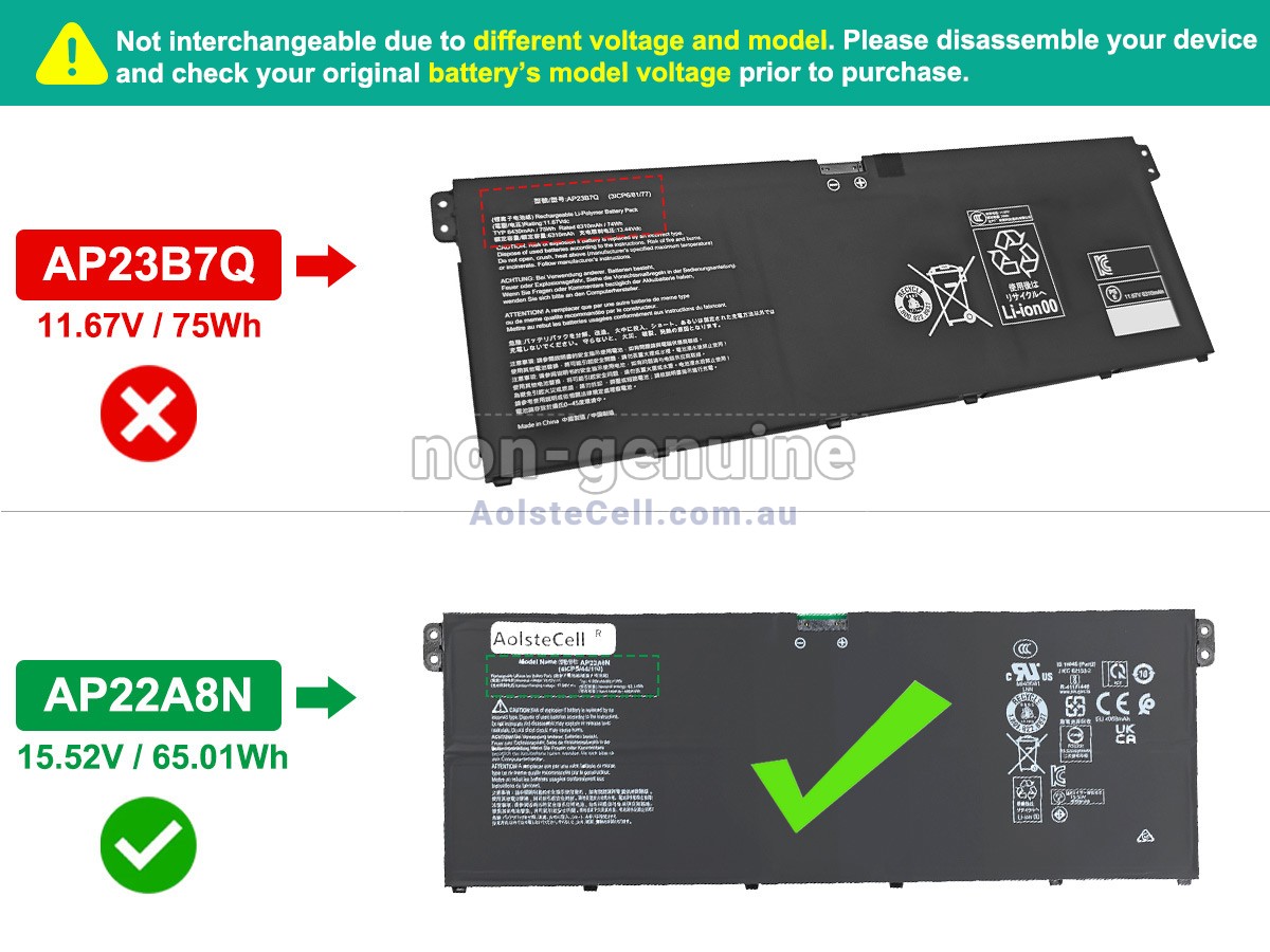 Replacement Acer SWIFT 14 AI SF14-61T battery
