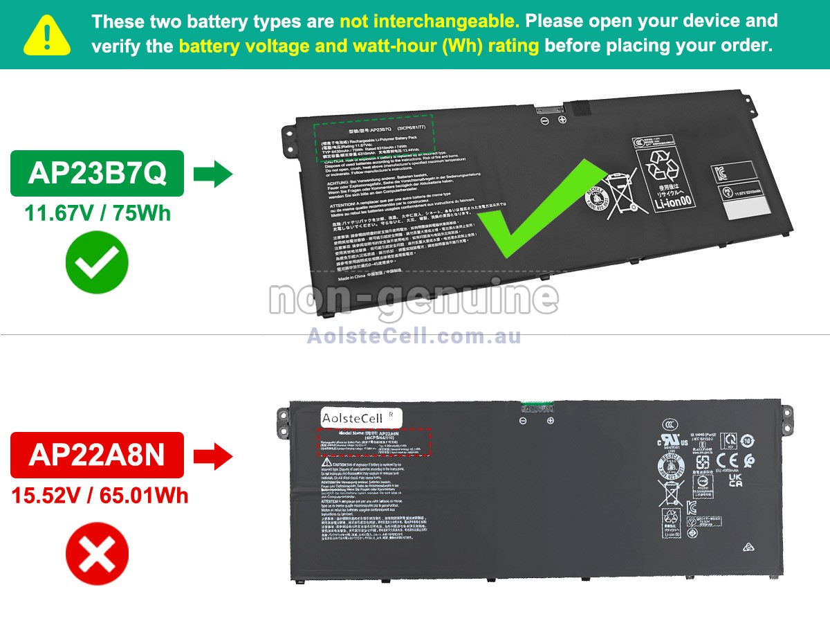 Replacement Acer SWIFT 14 AI SF14-61T battery