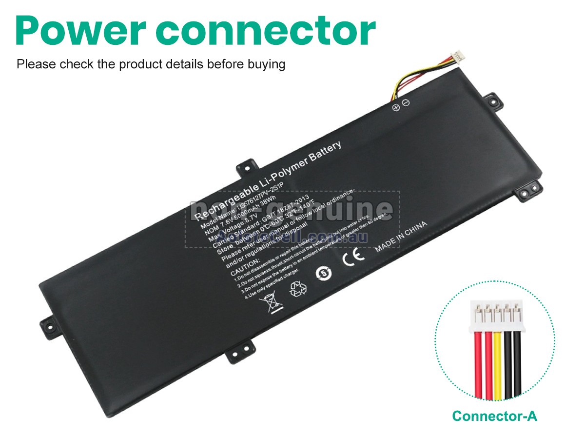 Replacement Gateway 4886280P battery