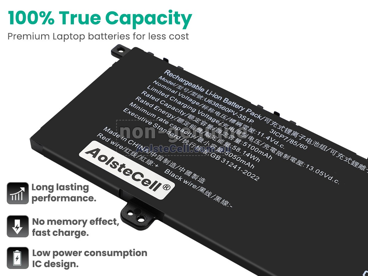 Replacement Acer U638560PV-3S1P battery