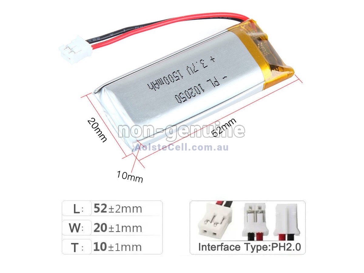 Replacement AolsteCell 102050 battery