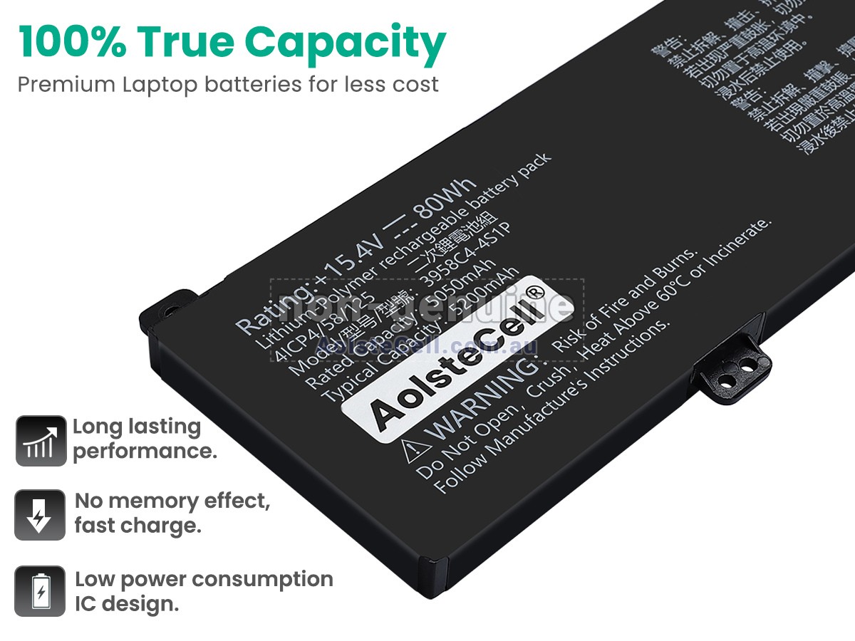 Replacement AolsteCell 3958C4-4S1P battery