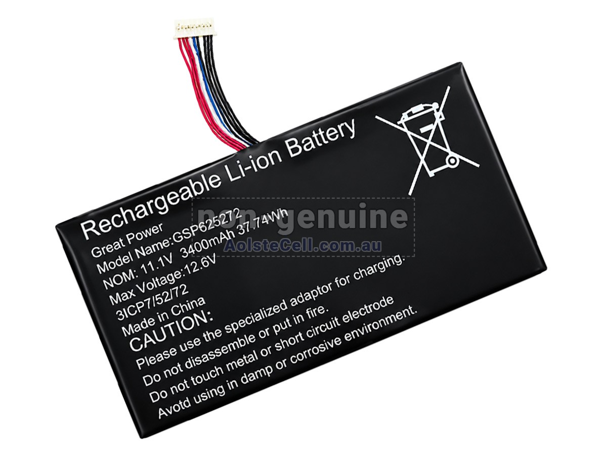 Replacement AolsteCell GSP625272 battery