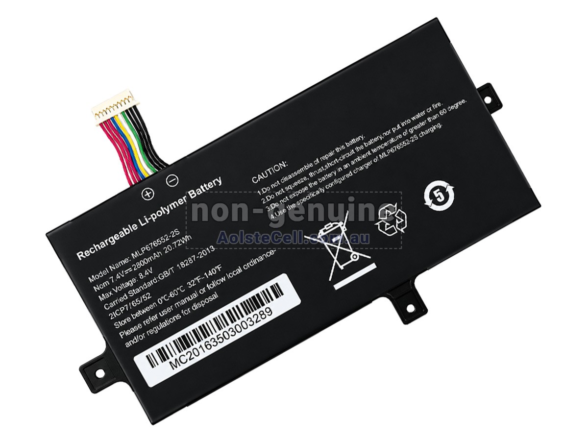 Replacement AolsteCell MLP676552-2S battery