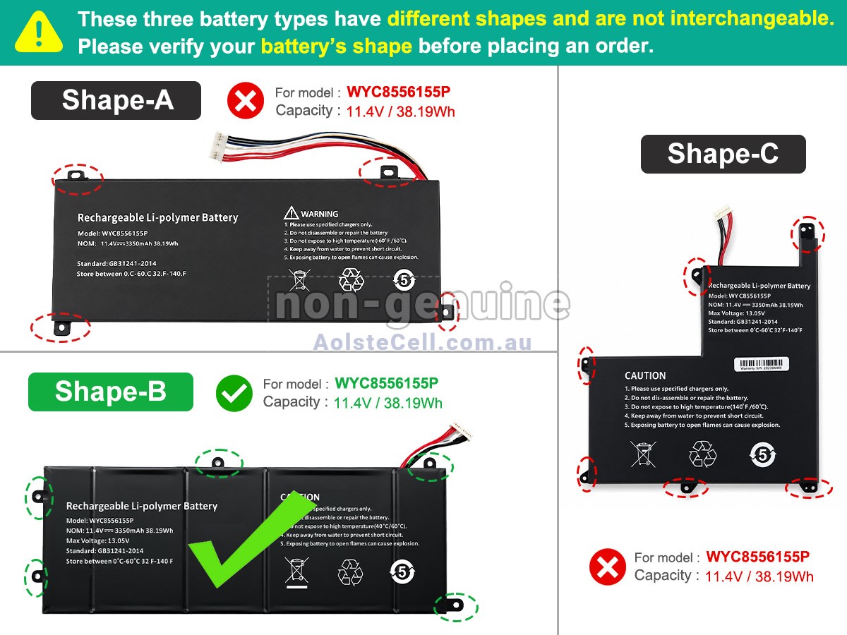 Replacement AolsteCell SMARTBOOK PRO M-SBP14I5 battery