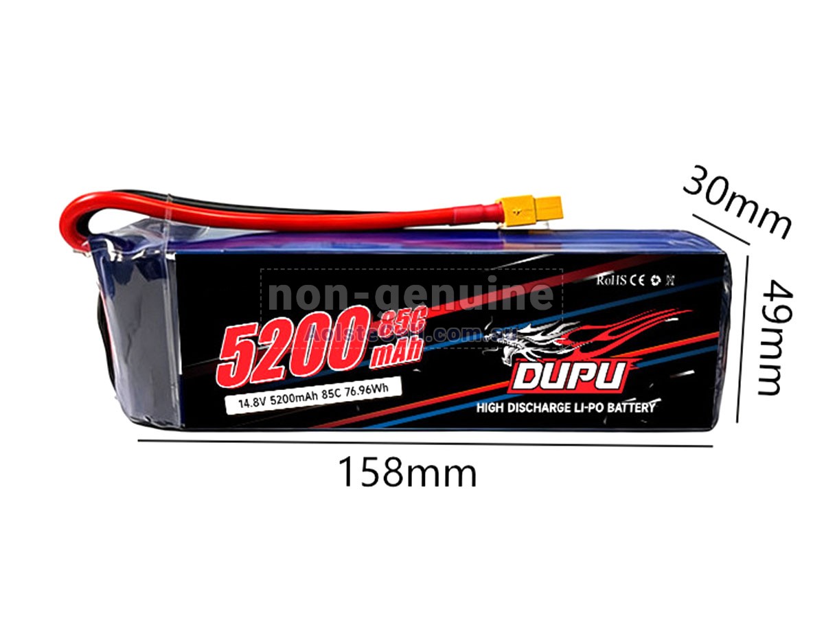 Replacement AolsteCell 14.8V 4S 5200MAH 85C XT60 battery