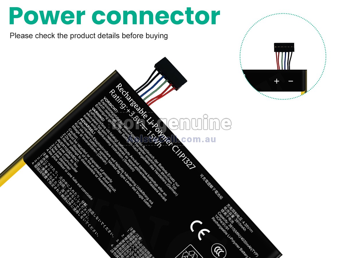 Replacement Asus FE170 battery