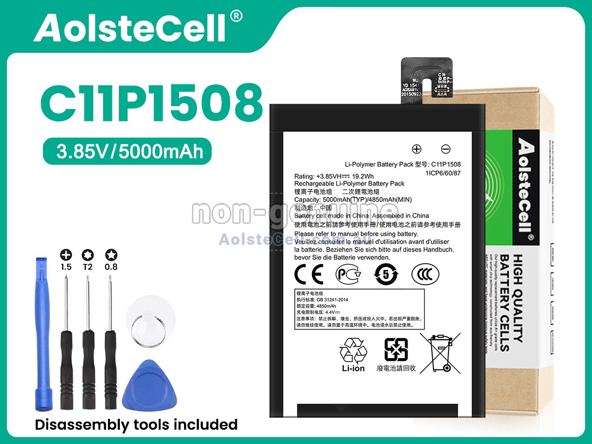 Replacement Asus C11P1508 battery