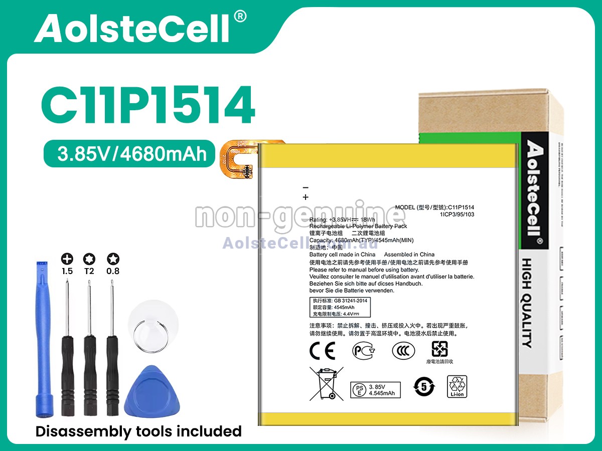 Replacement Asus C11P1514 battery