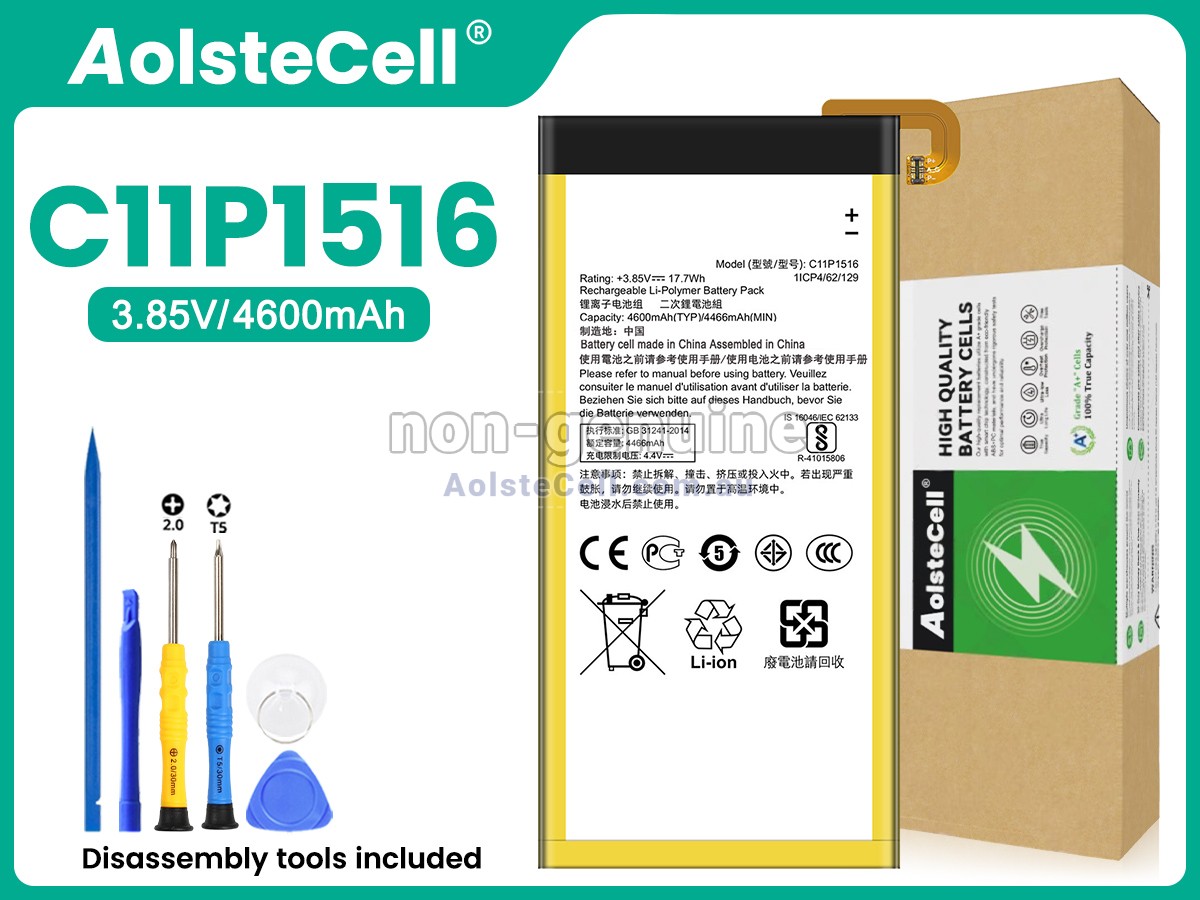 Replacement Asus C11P1516 battery
