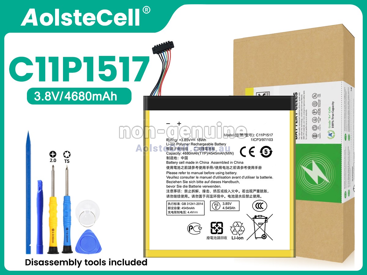 Replacement Asus C11P1517 battery