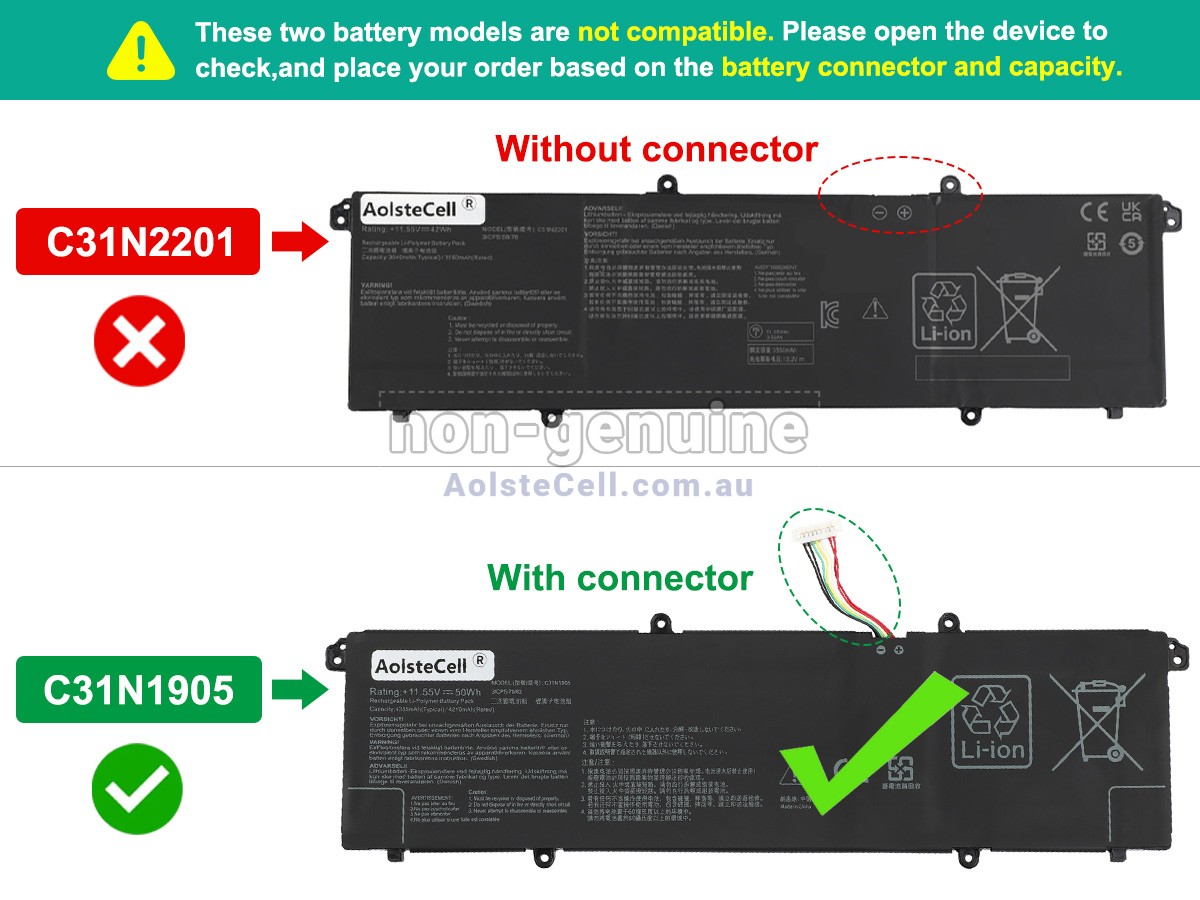 Replacement Asus VivoBook 15 X1504ZA battery