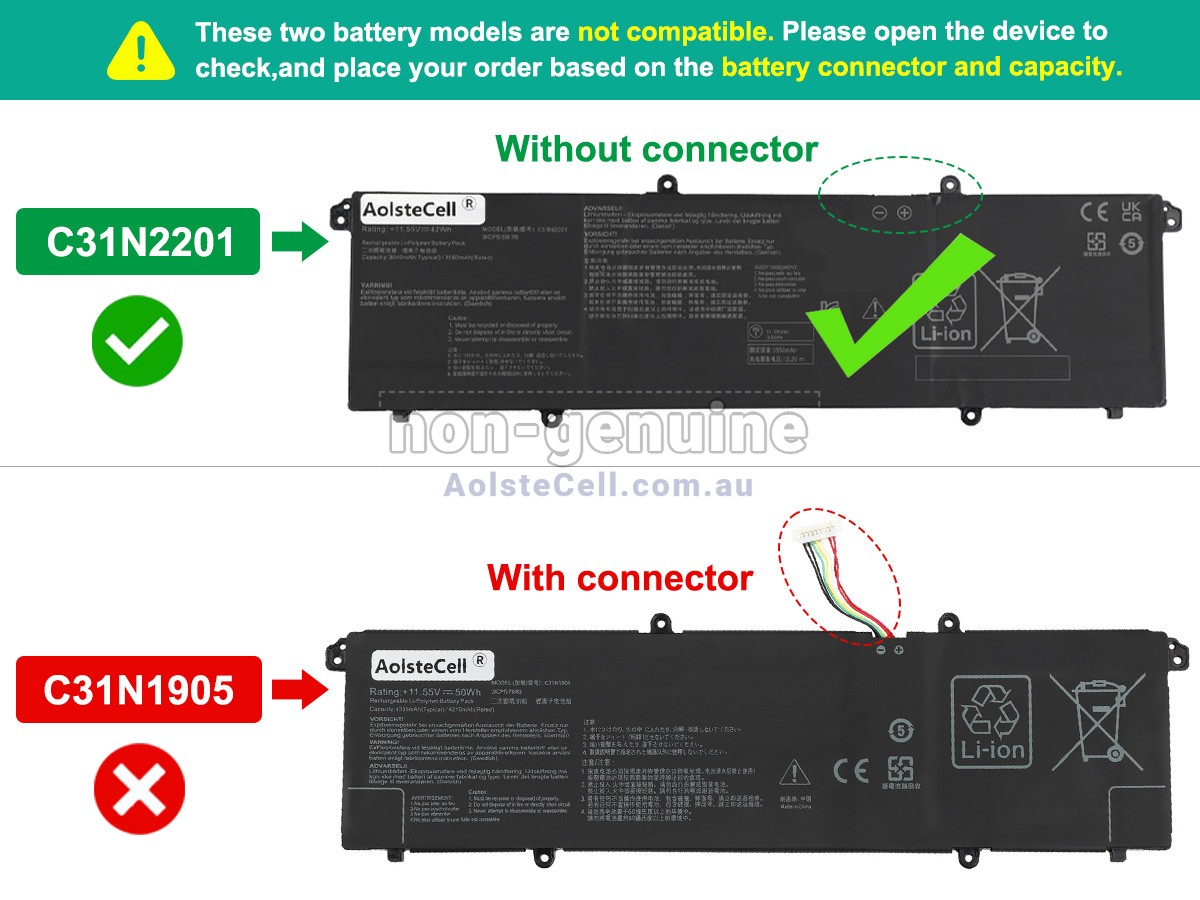 Replacement Asus VivoBook 15 X1504ZA battery