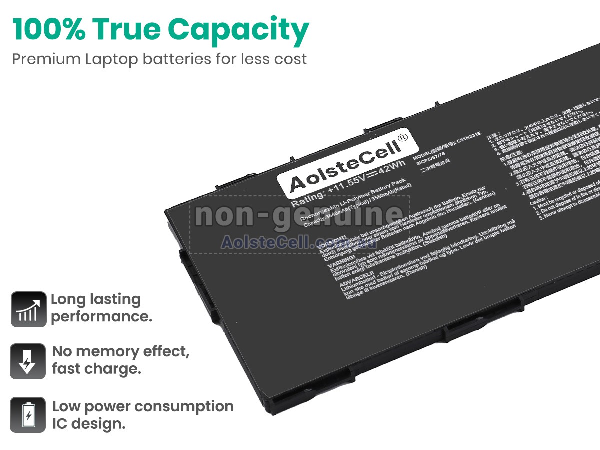 Replacement Asus 0B200-04600000 battery