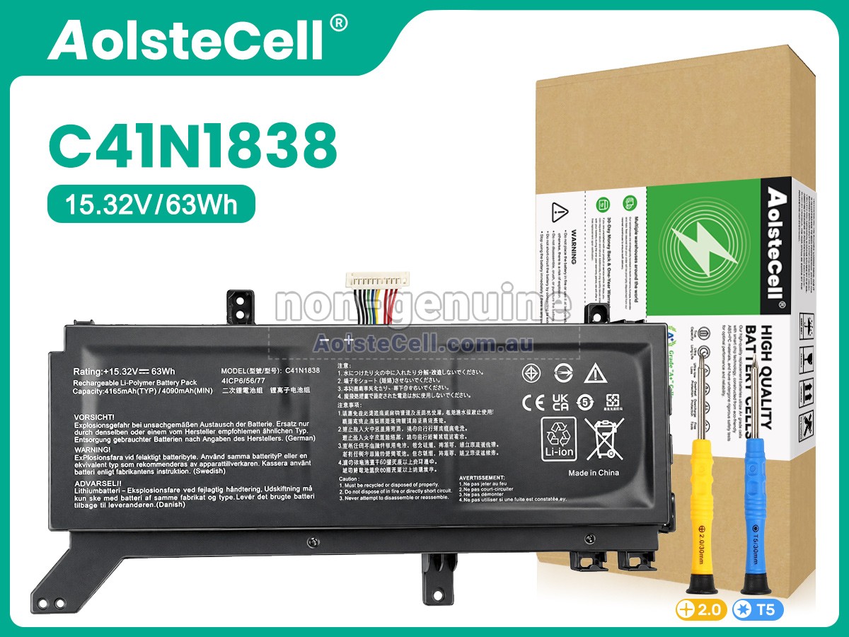 Replacement Asus C41N1838(4ICP6/56/77) battery