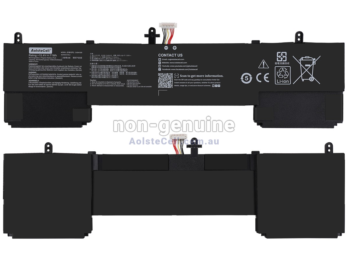Replacement Asus C42N1839 battery