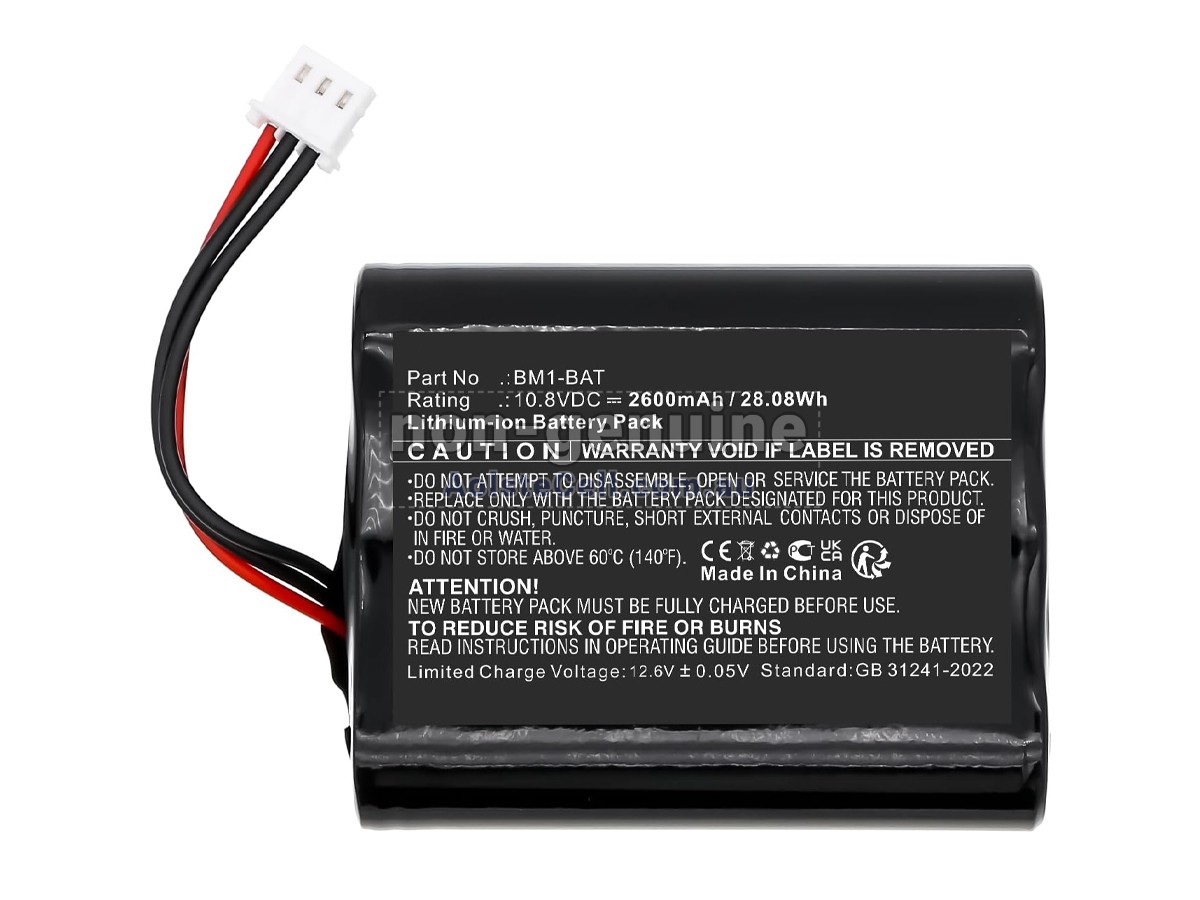 Replacement Bionet BM1-BAT battery