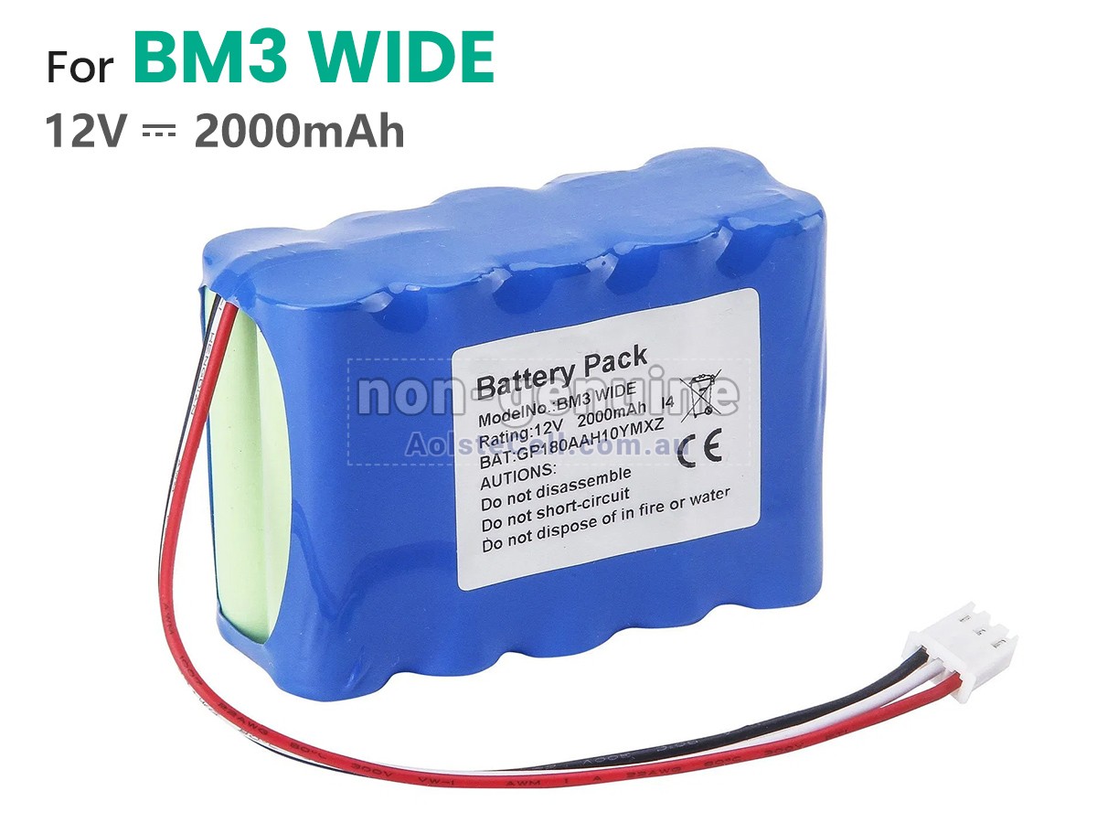 Replacement Bionet BM-3 WIDE battery