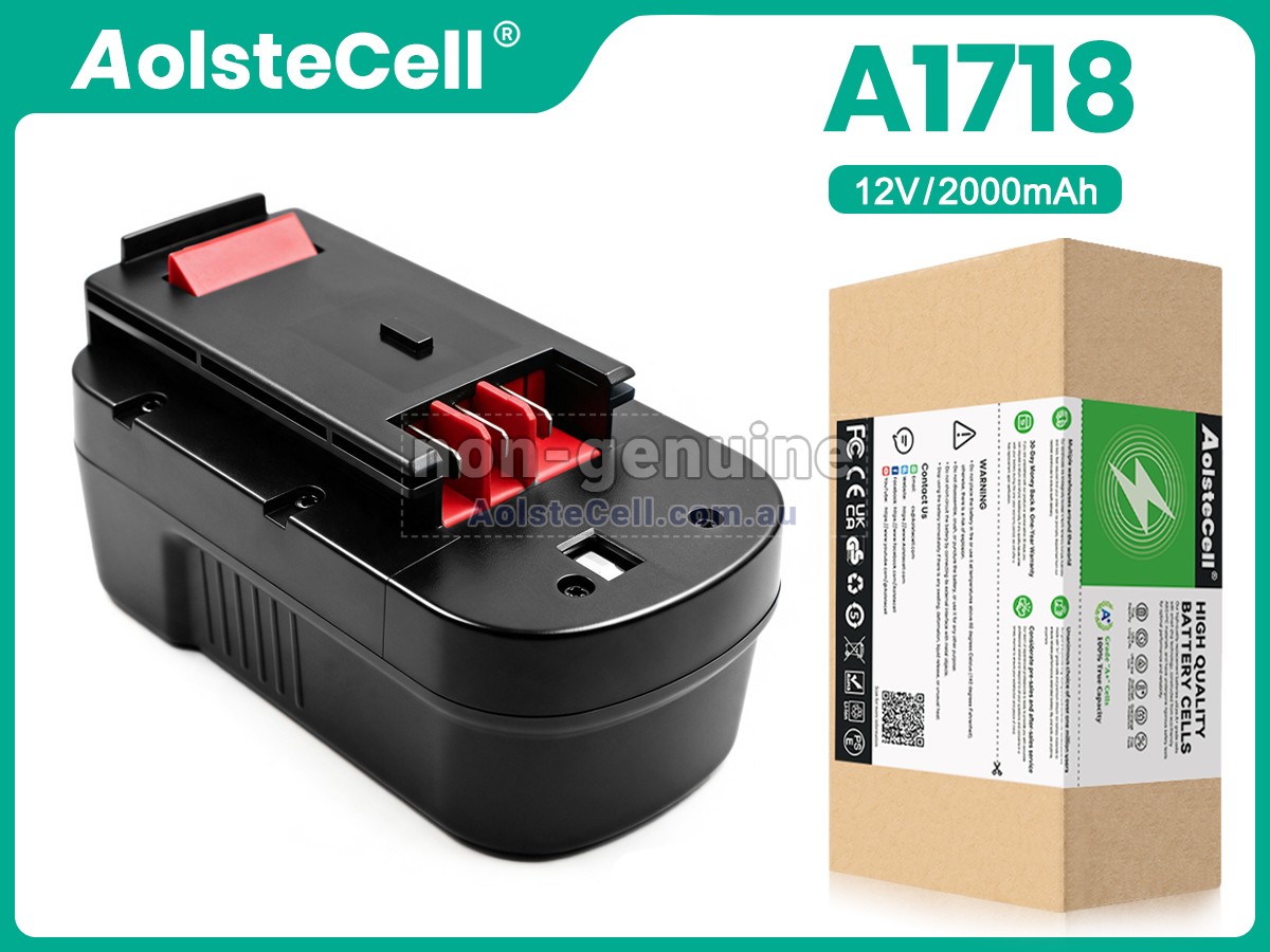 Replacement Black Decker 18V A1718 battery