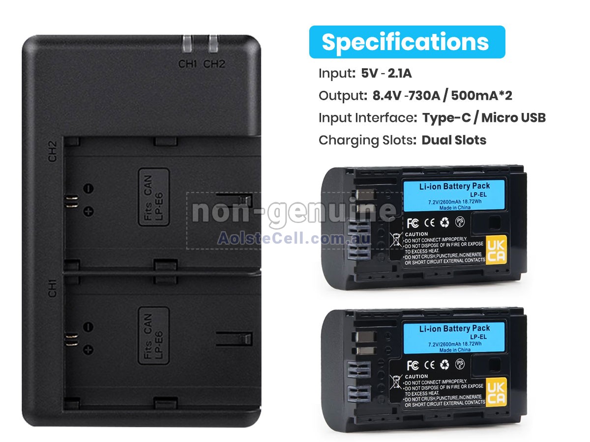 Replacement Canon SPEEDLITE EL-1 battery