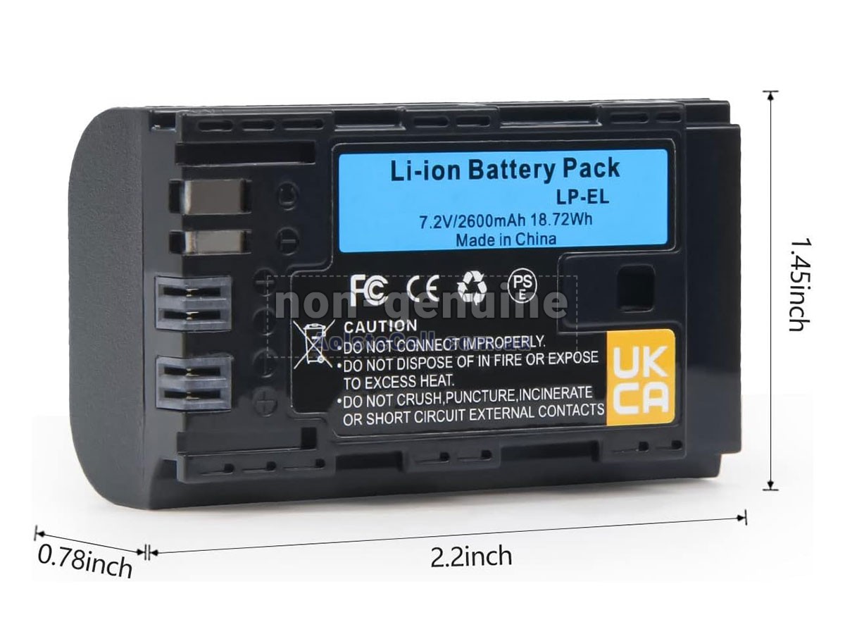 Replacement Canon SPEEDLITE EL-1 battery