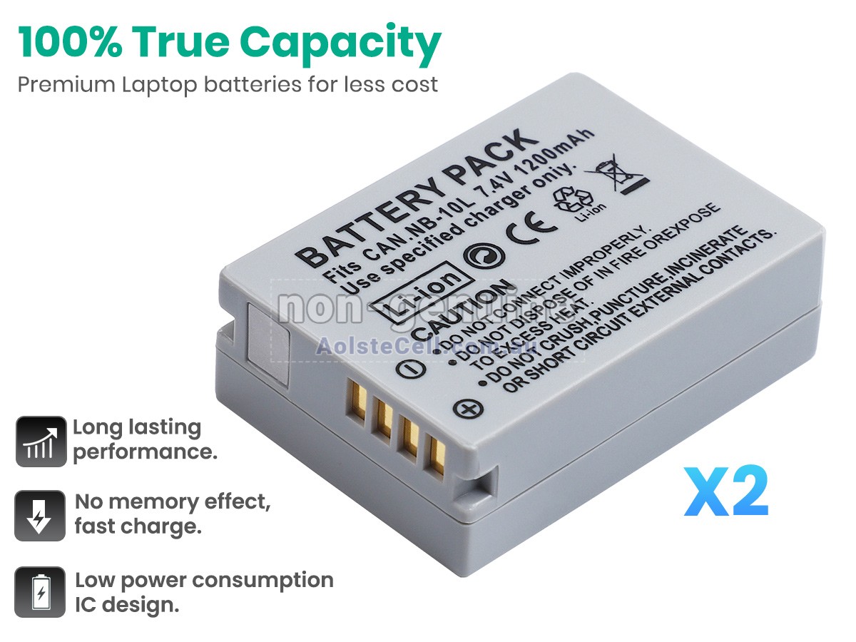 Replacement Canon POWERSHOT G15 battery