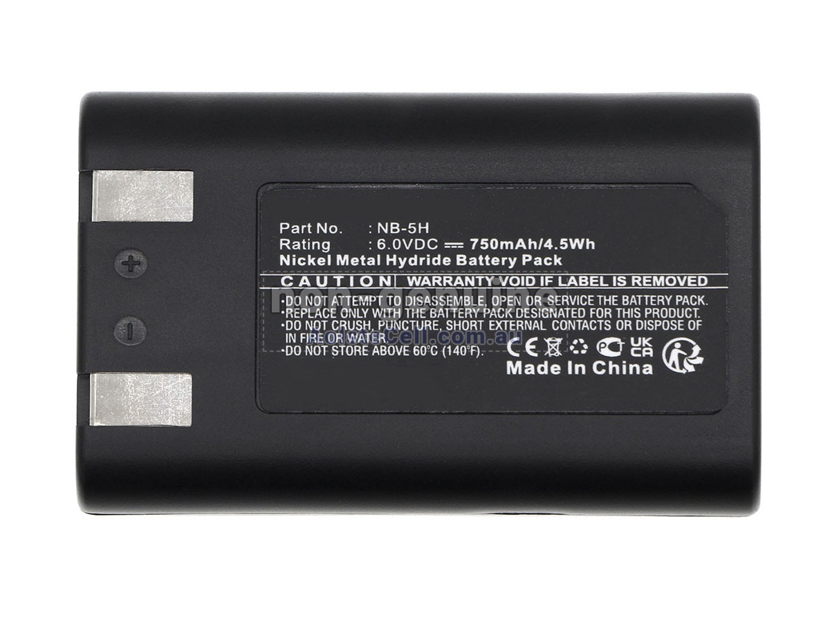 Replacement Canon NB-5H battery