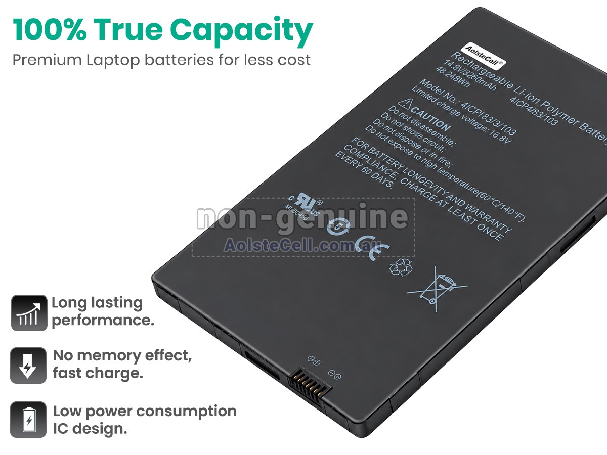 Replacement Careview 4ICP4/83/103 battery