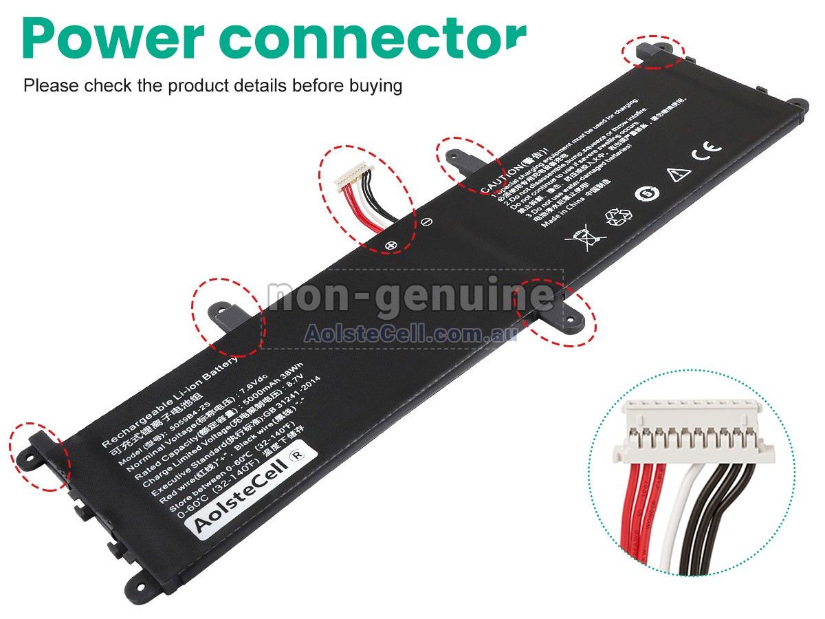 Replacement CHUWI CW1557 battery
