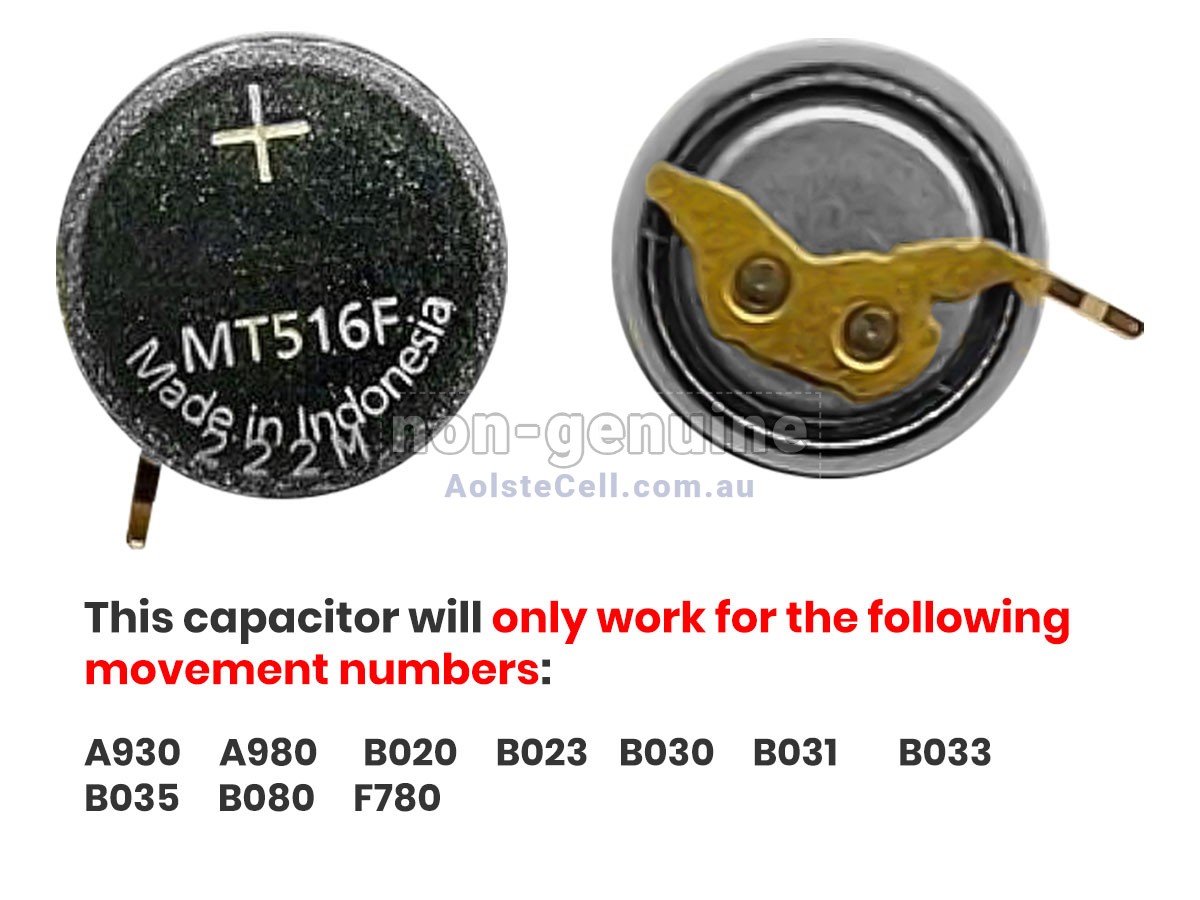 Replacement CITIZEN MT516F battery