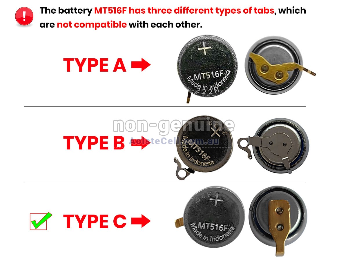 Replacement CITIZEN MT516F battery