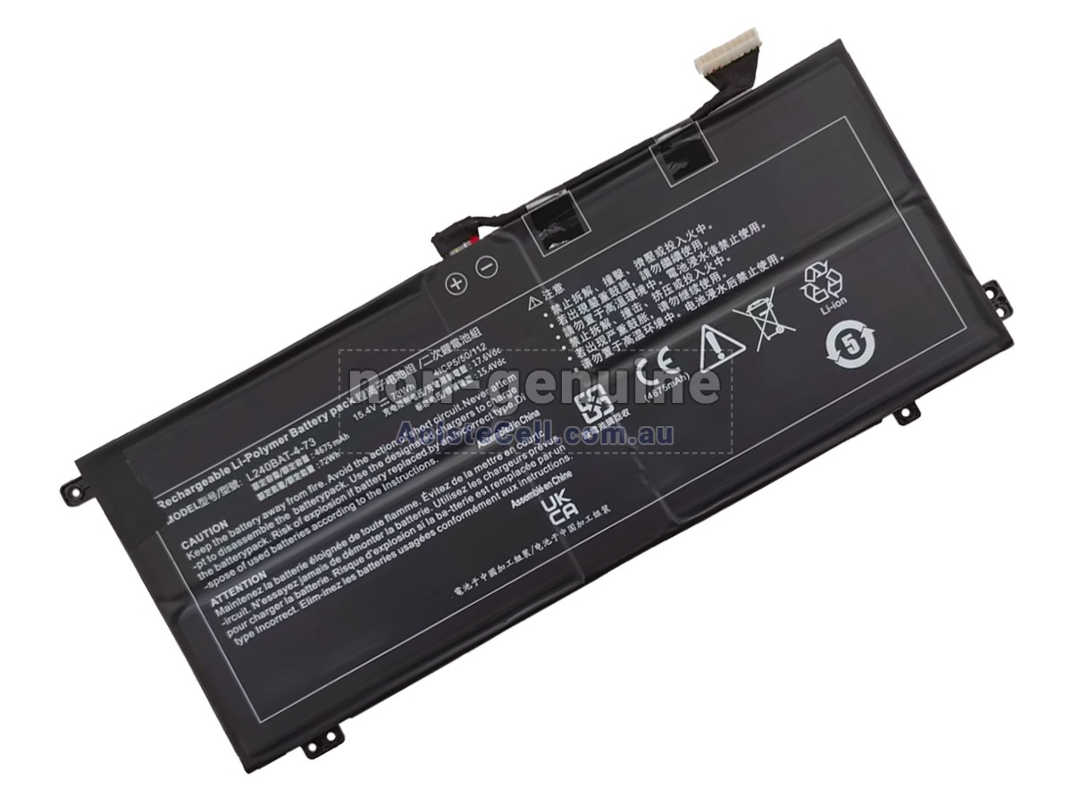 Replacement Clevo 6-87-L240S-74B00 battery