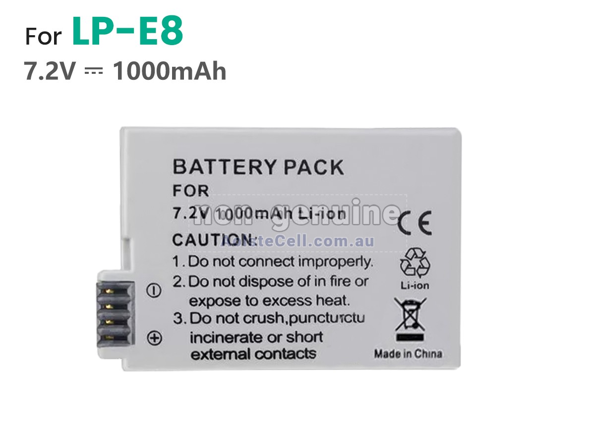 Replacement DAOLE LP-E8 battery