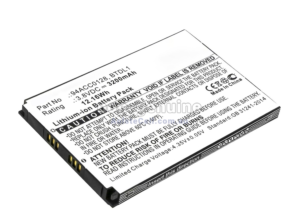 Replacement Datalogic 3H21-00000491 battery