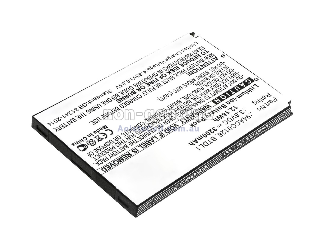 Replacement Datalogic 3H21-00000491 battery