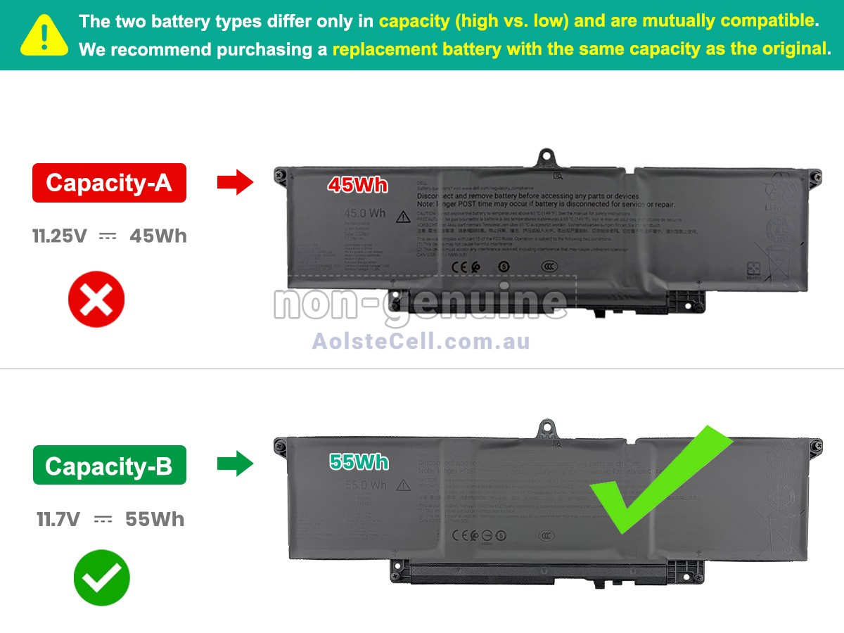 Replacement Dell CGR6V battery