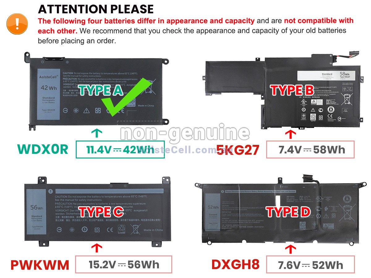 Replacement Dell Inspiron 14 7000 battery
