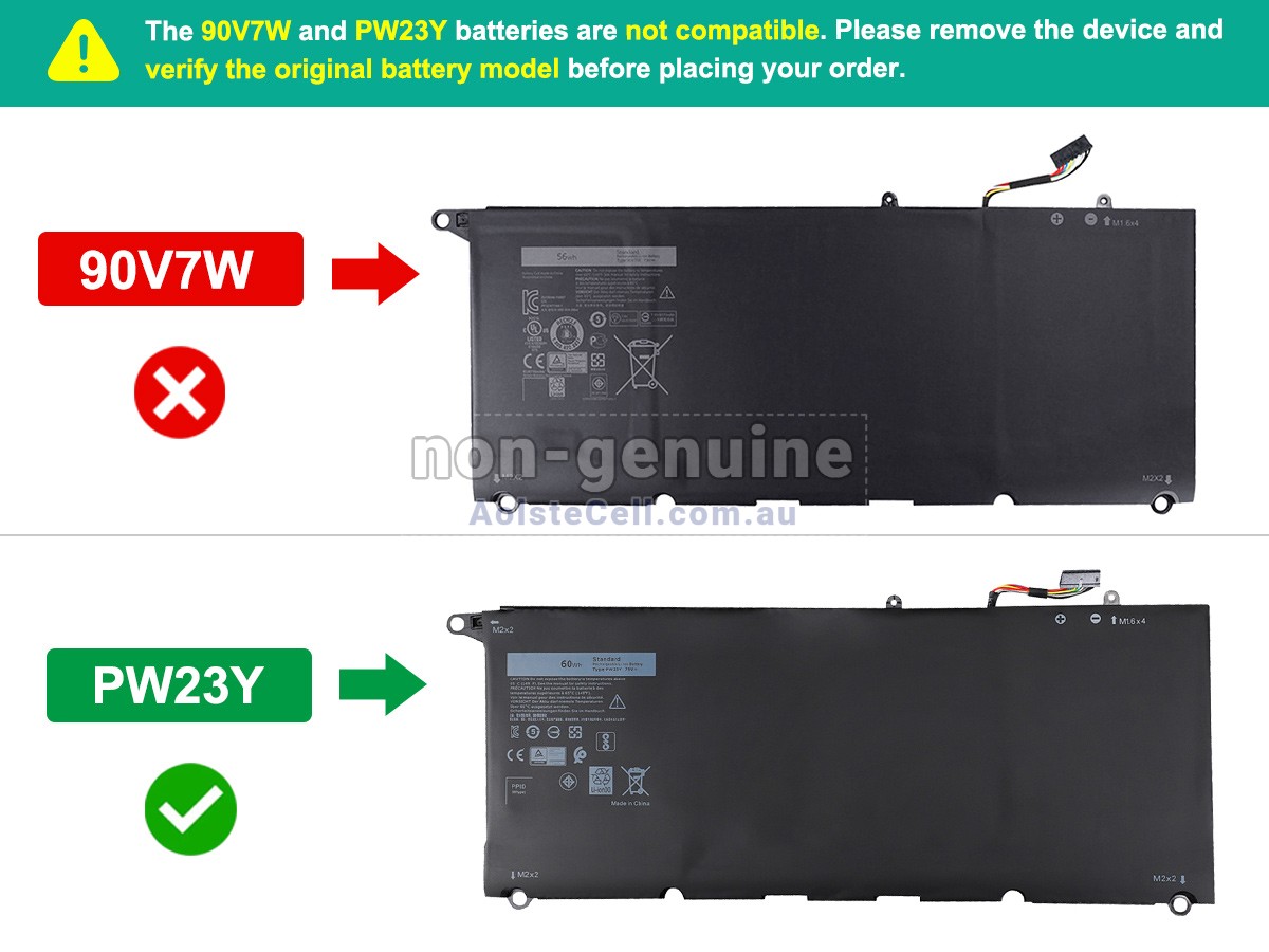 Replacement Dell P54G002 battery