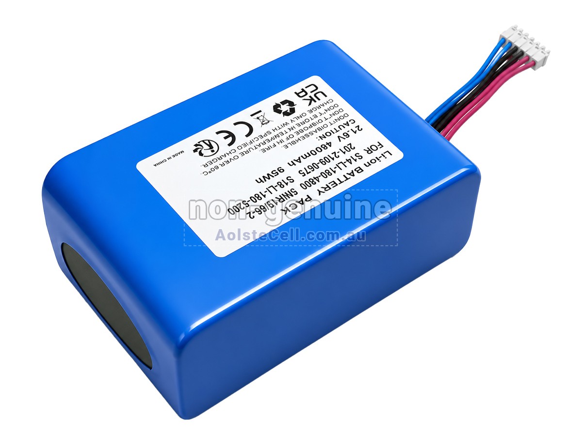 Replacement Ecovacs S18-LI-180-5200 battery