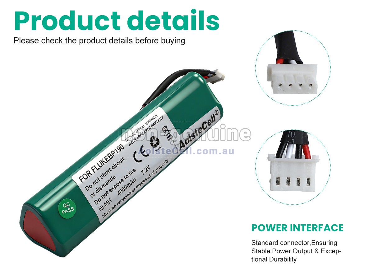 Replacement FLUKE 190C battery