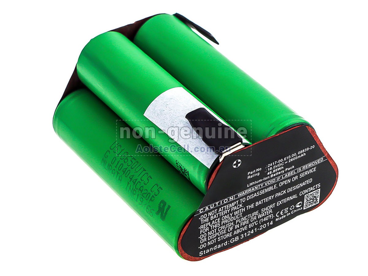 Replacement Gardena 2417-00.610.00 battery