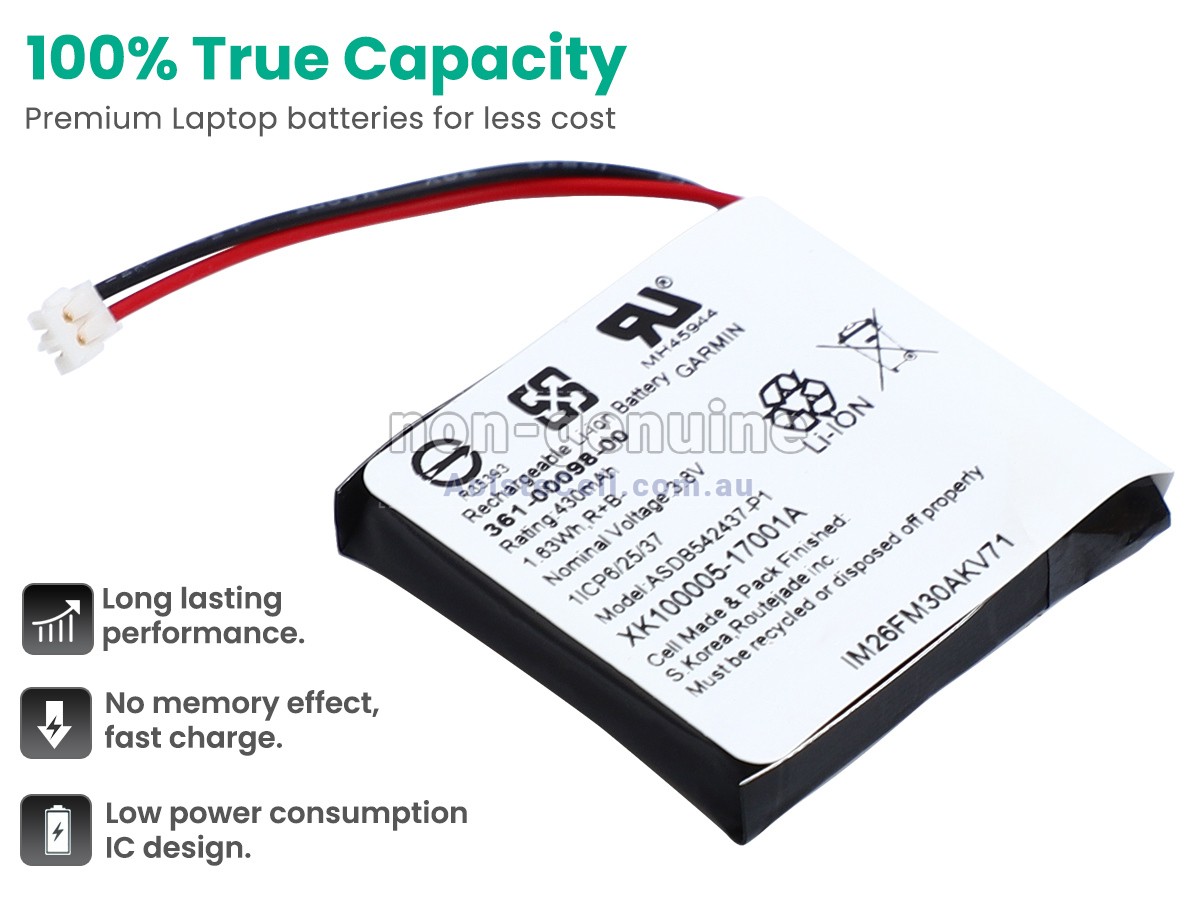Replacement Garmin FENIX 5X PLUS battery