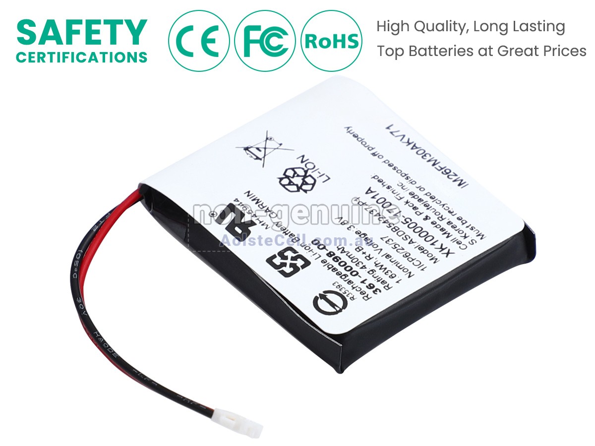 Replacement Garmin FENIX 5X PLUS battery