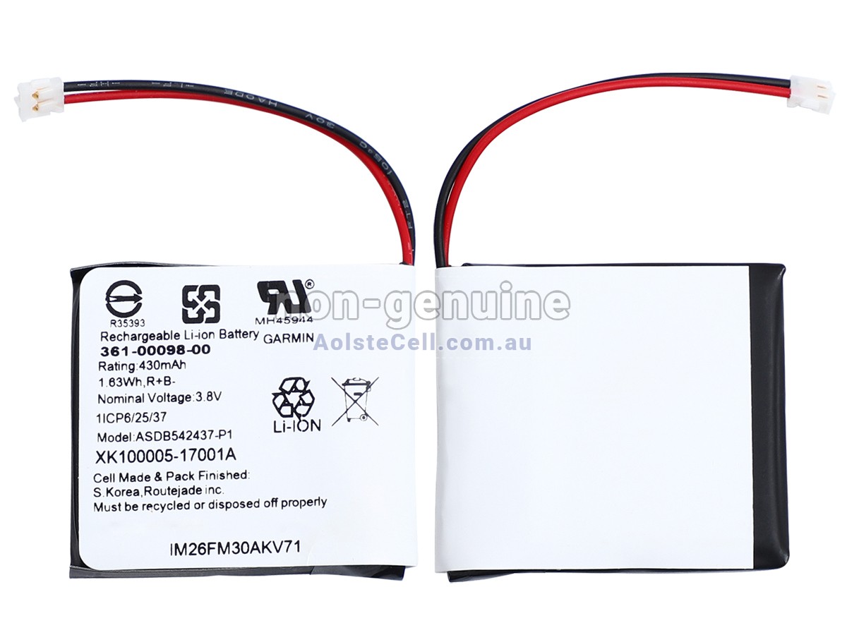 Replacement Garmin FENIX 5X PLUS battery