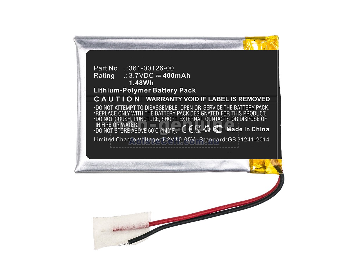 Replacement Garmin 010-02357-00 battery