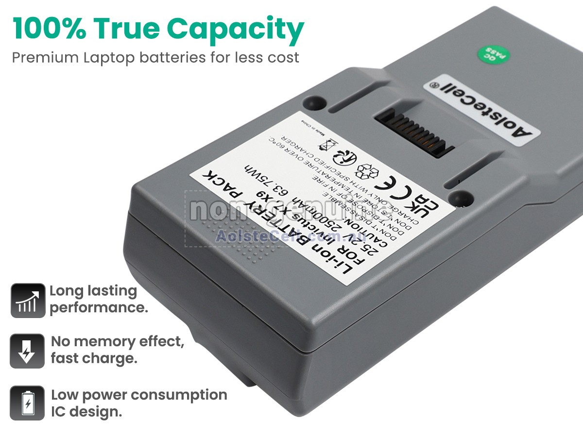 Replacement Genius X9 battery