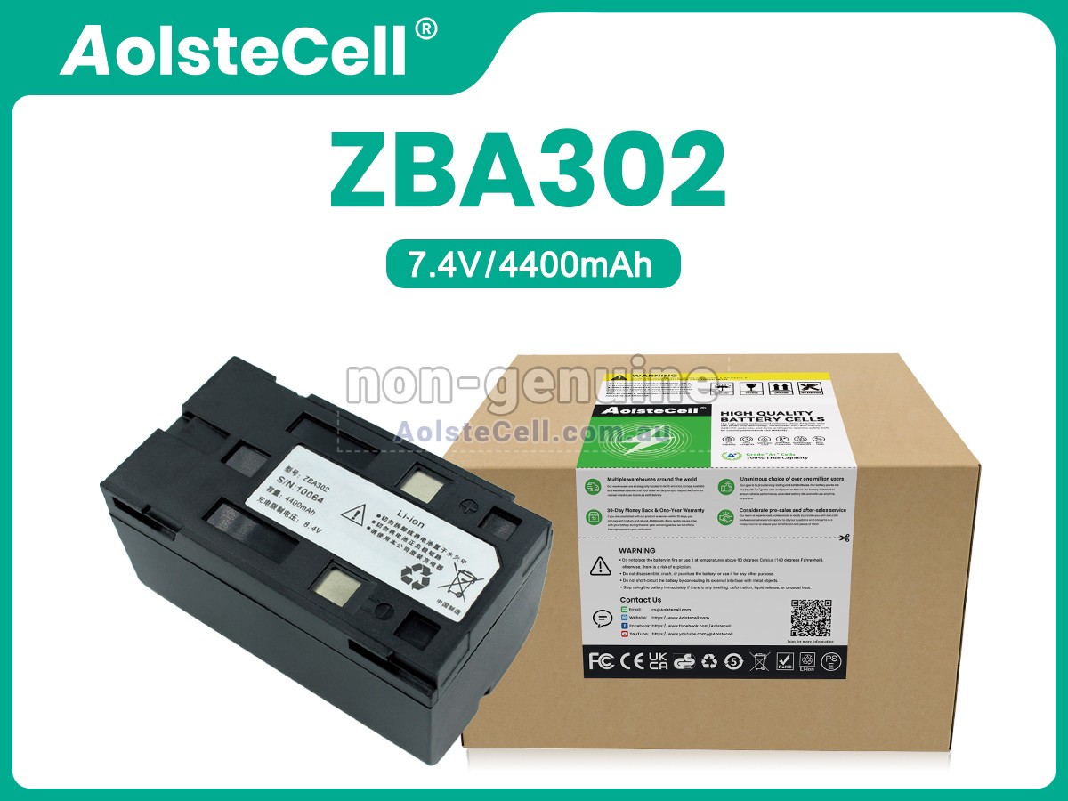 Replacement Geomax ZBA301 battery