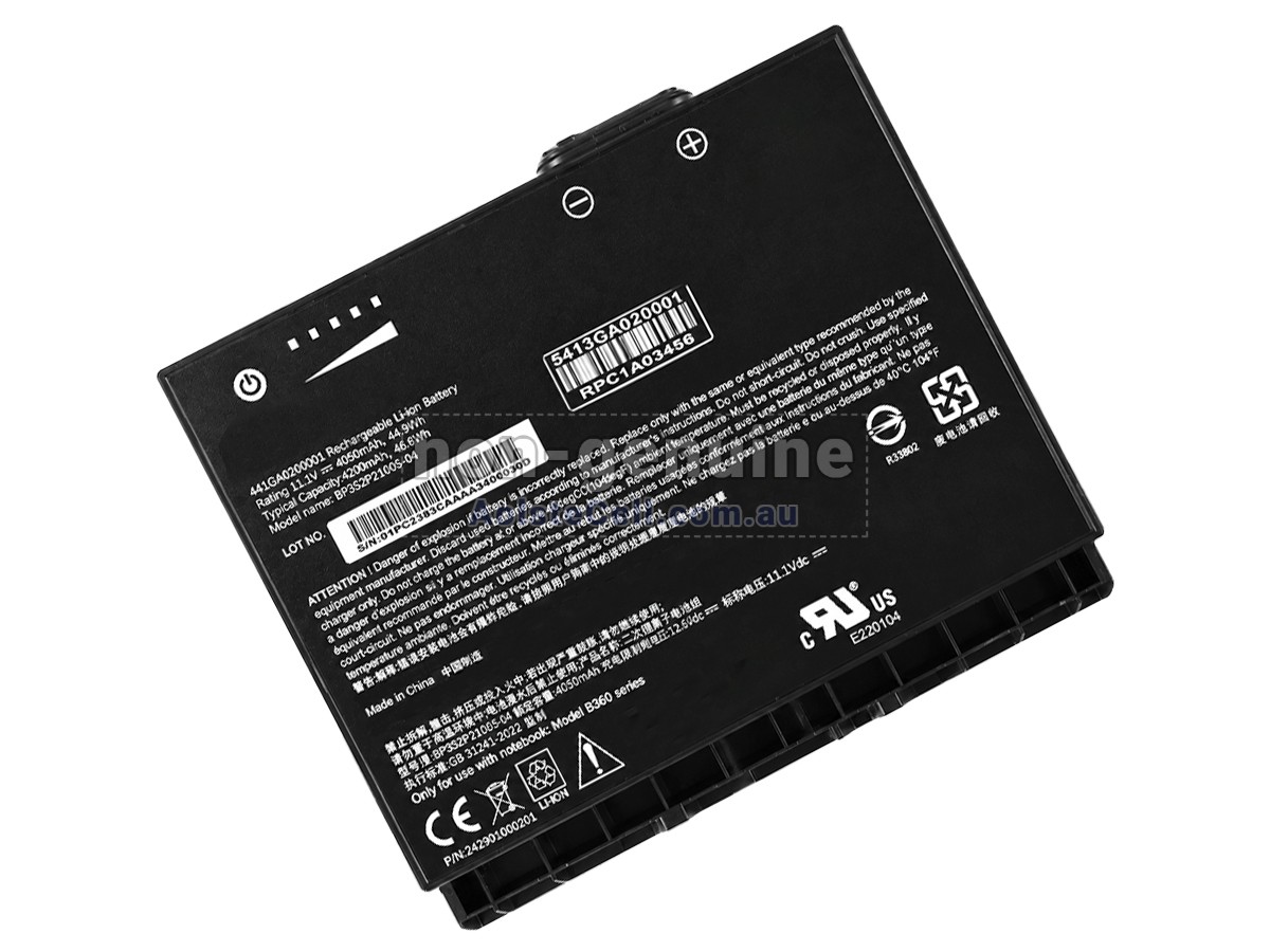 Replacement Getac B360 battery