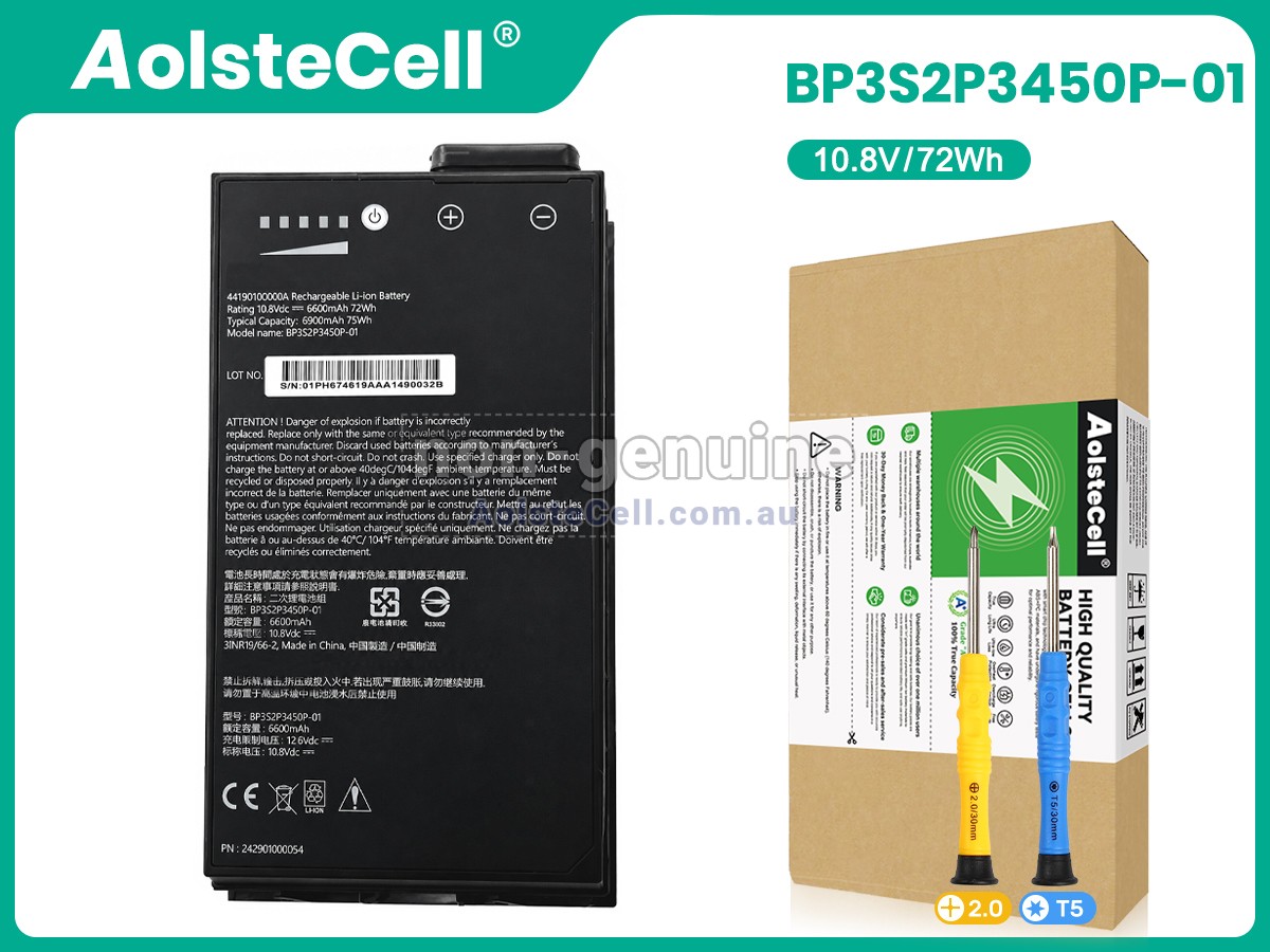 Replacement Getac 44190100000A battery